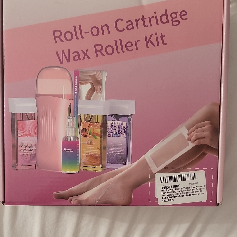 Pink Hair Removal Wax Roller Kit Bath & Body
